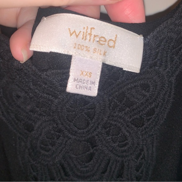 Wilfred Black Silk Dress embroidered - Picture 5 of 8